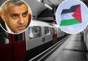 Sadiq Khan backs Transport for London's decision to suspend a Tube driver who appeared to lead a 'free, free Palestine' chant. Photos: Pixabay/Newsquest