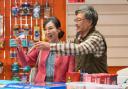 Namju Go and Ins Choi as Umma and Appa in Kim's Convenience at Park Theatre