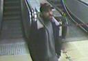 Police have issued this photo of a man they believe may have information after a woman was sexually assaulted on an escalator at Warren Street station