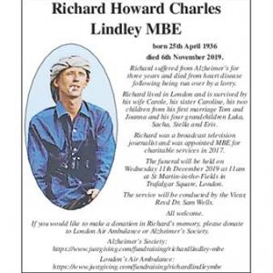 RICHARD HOWARD CHARLES LINDLEY