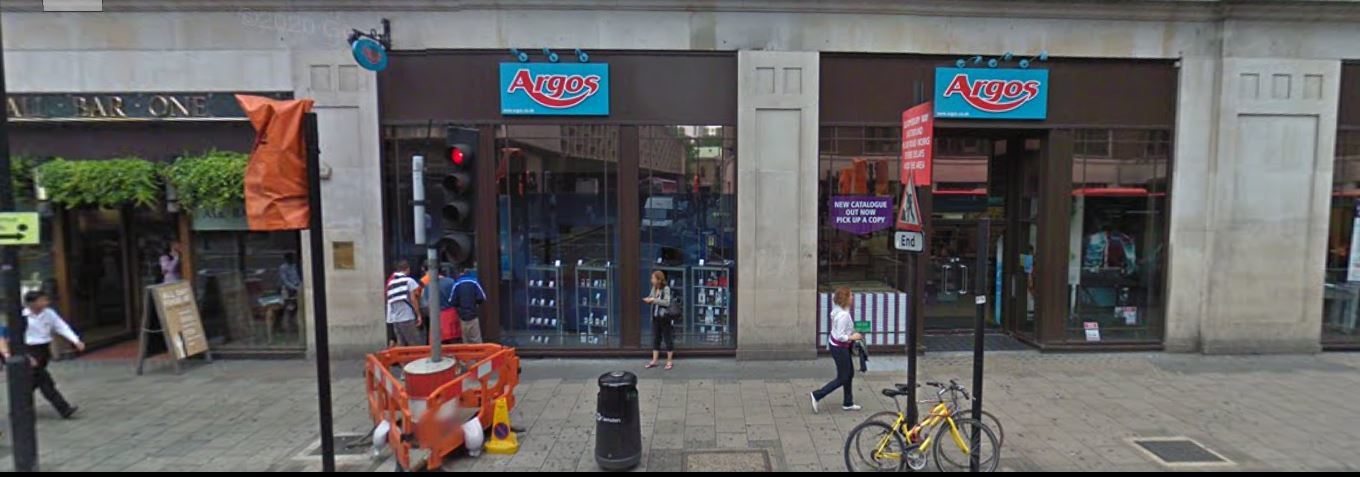 The New Oxford Street premises in 2009, when it was still an Argos outlet