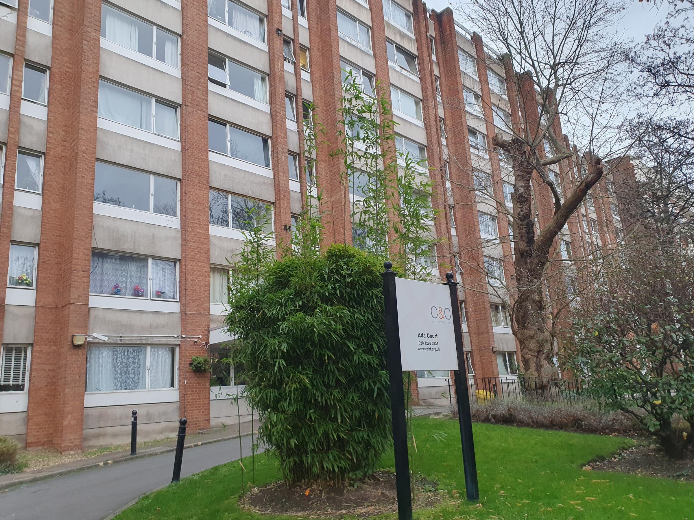 Ada Court is a sheltered accommodation complex in Maida Vale. Permission to use for all LDRS partners. Credit: LDRS.