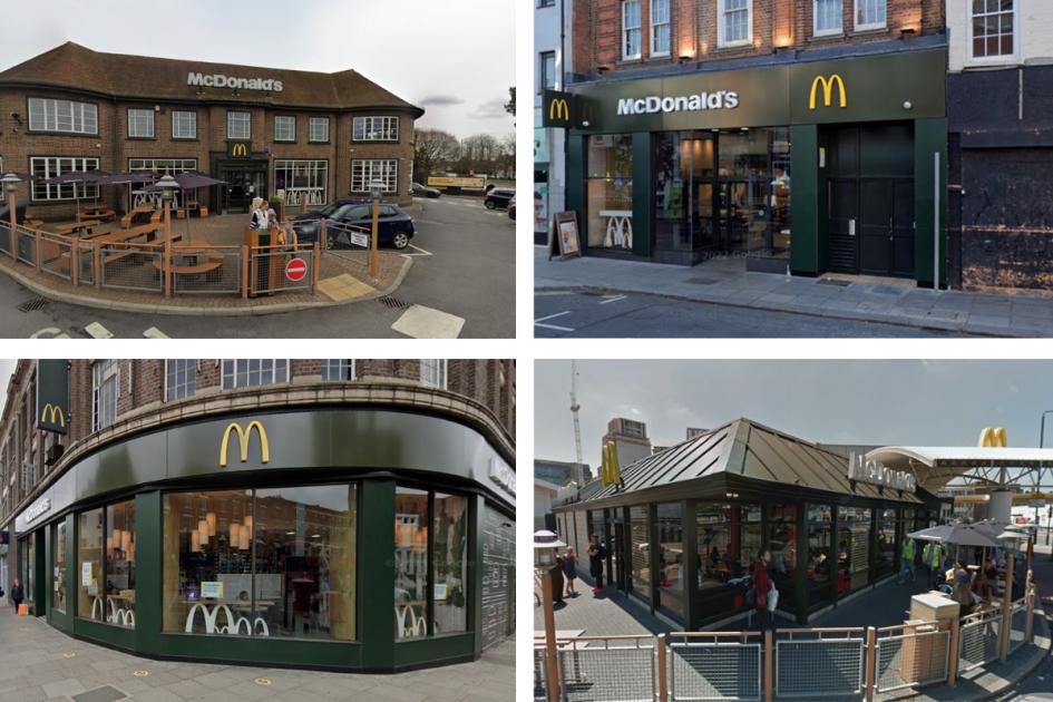 Google reviews’ best and worst north London McDonald’s