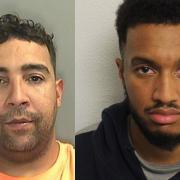 EncroChat criminals Frankie Sinclair (left), 34, from Cardiff, and Paul Fontaine - of the Pembury Estate in Hackney