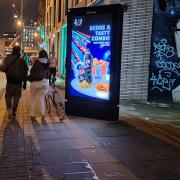 A digital ad in Shoreditch, Hackney