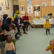 The mayor of Hackney and Cllr Caroline Woodley met with parents, children and staff at Fernbank and Hillside Children's centres