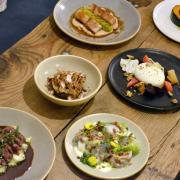 Seasonal dishes from, Hackney Wick's Barge East - a cozy floating eatery on the River Lea.