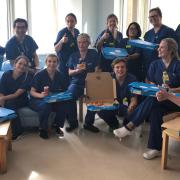 The Whittington's ITU staff were given free pizza by an anonymous benefactor. Picture: Whittington Health