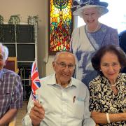 Residents enjoy a Jubilee Party at Jewish Care Holocaust Survivors' Centre at Michael Sobell Jewish Community Centre in Golder's Green