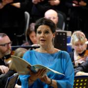 Soprano Sarah Fox sings with the Crouch End Festival Chorus at Alexandra Palace Theatre