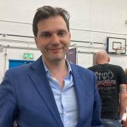 Oliver Cooper at the Camden elections in Somers Town Sports Centre realising it was 