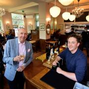 Veteran pub entrepreneur Dick Morgan and general manager Robert Chappell inside The Magdala