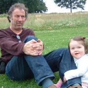 David Ogden with his daughter Ella, now 18, on Hampstead Heath