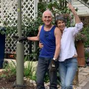 Childs Hill residents Teresa Casal and Jonathan Stanley have helped plant trees around Childs Hill
