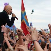 Tim Booth of James at T in the Park festival in 2014