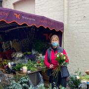 Lulu Mitchell at her Hampstead High Street florists.