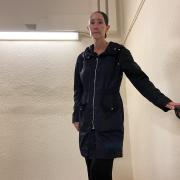 Mandy Ryan, pictured inside Dorney block on the Chalcots estate, complained to Camden Council after being accidentally copied in on an unflattering email