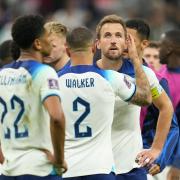 Harry Kane looks dejected after England's World Cup exit against France