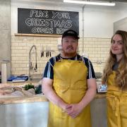Bourne's manager Greg Ivison and fishmonger Oda Otterson with sad news the shop in Swain's Lane is to close