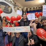 Hampstead Town councillors among supporters of the Hampstead Antiques & Craft Emporium closure protest