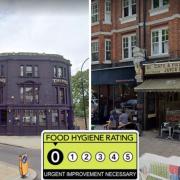 The Stag and Polly's both received a 0/5 food hygiene rating
