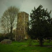 All that remains of St Mary's Church is the bell tower (Image: David Winskill)