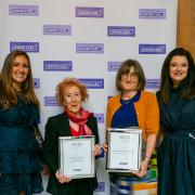Co-chairs of Jewish Care Women of Distinction committee Danielle Lipton and Danielle Hess with award winners Doreen Gainsford and Baroness Beeban Kidron OBE