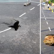 Sinkhole in Crouch End appeared on April 14 and by April 18 had quadrupled in size