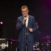 Hugh Dennis who was a head boy at Hampstead's UCS School hosted the evening of music and comedy