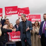 Labour leader Sir Keir Starmer with Cllr Vince Maple and  party members in Chatham, Kent, where Labour recently took overall control of Medway Council for the first time since 1998 (Image: PA)