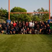 Saracens players joined youngsters from the club's Foundation at an end of season event.