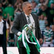 Ange Postecoglou celebrates Celtic's success