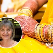 Laura Marks was under strict instructions not to wear black to the wedding of her Jewish nephew to his Hindu bride