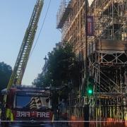 Fire crews tackle a blaze in Marylebone