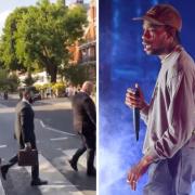 A video screengrab showing Travis Scott in Abbey Road as he was spotted in St John's Wood