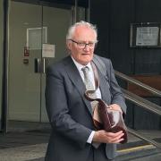 Richard Rosen pictured outside court where he was on trial after he killed a fox