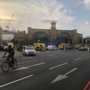 Emergency services were called to King's Cross underground station yesterday evening