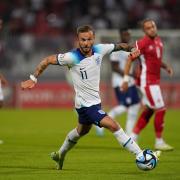 James Maddison in action for England against Malta