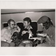 'With John and Elton, on our way to Boston, 1974' - Courtesy of Sam Emerson