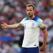 Harry Kane gestures during England's win over North Macedonia