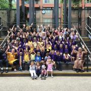 Pupils at Frank Barnes School for Deaf Children