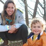 Wildwood Nature School founder Tara Royle with son Otis, 3
