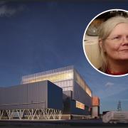 Dorothea Hackman (inset) urges everyone to their say on the Edmonton Incinerator (Image: NLWA)