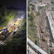 Network Rail photos show progress on railway upgrade work between London Euston and Watford Junction