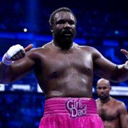 Derek Chisora celebrates victory against Gerald Washington after the International Heavyweight contest at the O2 Arena  Picture: PA