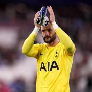 Hugo Lloris applauds the Tottenham fans last season