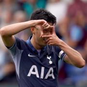 Tottenham's Son Heung-min celebrates at Burnley