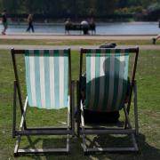 People were pictures sunbathing in Hyde Park over the weekend