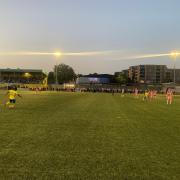 Action from Haringey's FA Cup replay with Dulwich Hamlet. Image: Jack McRae