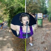 Pop star Harry Styles joined the throngs of people having a dip in Hampstead
